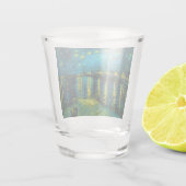 Van Gogh Sterrennacht over de Rhône Shot Glas (Achterkant)