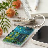 Van Gogh Sterrennacht over de Rhône Sleutelhanger (Voorkant Rechts)