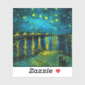 Van Gogh Sterrennacht over de Rhône Sticker (Vel)