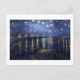 Van Gogh | Sterrennacht over de Rijn | 1888 Aankondigingskaart