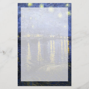 Van Gogh   Sterrennacht over de Rijn   1888 Briefpapier