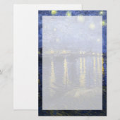 Van Gogh | Sterrennacht over de Rijn | 1888 Briefpapier (Voorkant / Achterkant)