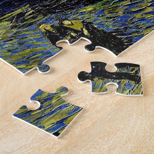 Van Gogh Sterrennacht over de Rijn 1888 Legpuzzel (Zijkant)