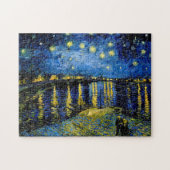 Van Gogh Sterrennacht over de Rijn 1888 Legpuzzel (Horizontaal)