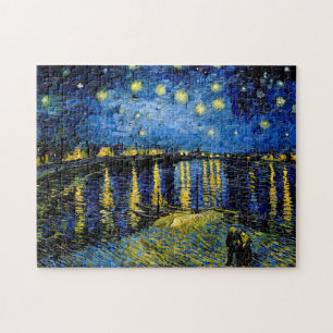 Van Gogh Sterrennacht over de Rijn 1888 Legpuzzel