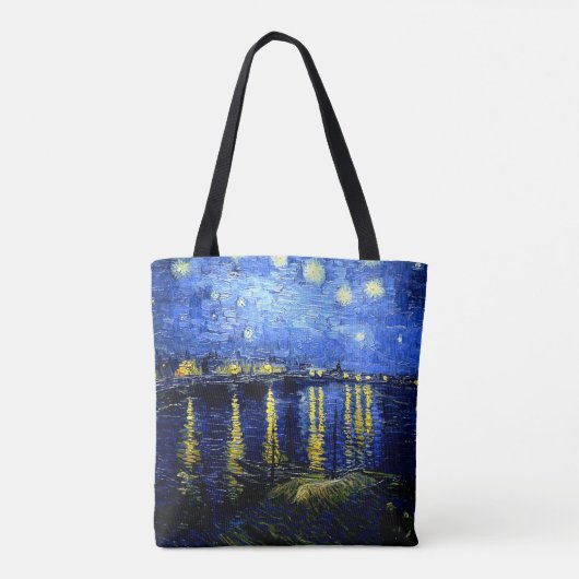 Van Gogh - Sterrennacht over de Rijn 2020 Tote Bag (Achterkant)