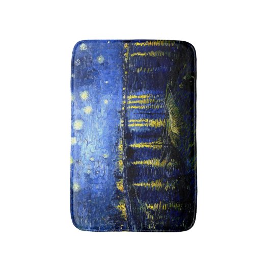 Van Gogh - Sterrennacht over de Rijn Badmat (Voorkant Verticaal)