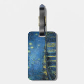 Van Gogh Sterrennacht over de Rijn Bagagelabel (Achterkant verticaal)