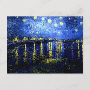 Van Gogh - Sterrennacht over de Rijn Briefkaart
