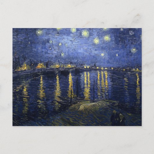Van Gogh Sterrennacht over de Rijn Briefkaart (Voorkant)