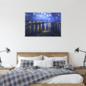 Van Gogh: Sterrennacht over de Rijn Canvas Afdruk (Insitu (Slaapkamer))