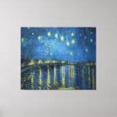 Van Gogh Sterrennacht over de Rijn Canvas Afdruk (Voorkant)
