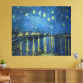 Van Gogh Sterrennacht over de Rijn Canvas Afdruk (Insitu (Woonkamer))
