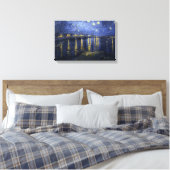 Van Gogh Sterrennacht over de Rijn Canvas Afdruk (Insitu (Slaapkamer))