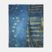 Van Gogh Sterrennacht over de Rijn Fleece Deken (Voorkant)