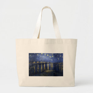Van Gogh Sterrennacht over de Rijn Grote Tote Bag