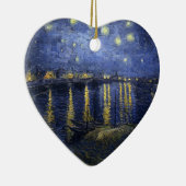 Van Gogh Sterrennacht over de Rijn Keramisch Ornament (Rechts)