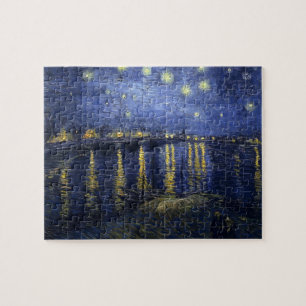 Van Gogh Sterrennacht over de Rijn Legpuzzel