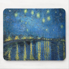 Van Gogh Sterrennacht over de Rijn Muismat