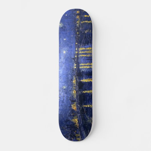 Van Gogh: Sterrennacht over de Rijn Persoonlijk Skateboard (Voorkant)