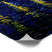 Van Gogh - Sterrennacht over de Rijn Poster (Hoek)