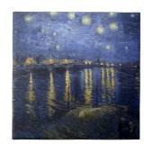 Van Gogh Sterrennacht over de Rijn Tegeltje (Voorkant)