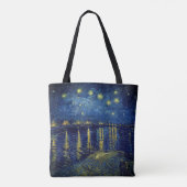 Van Gogh - Sterrennacht over de Rijn Tote Bag (Achterkant)
