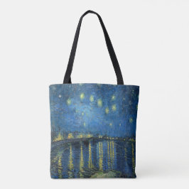 Van Gogh Sterrennacht over de Rijn Tote Bag