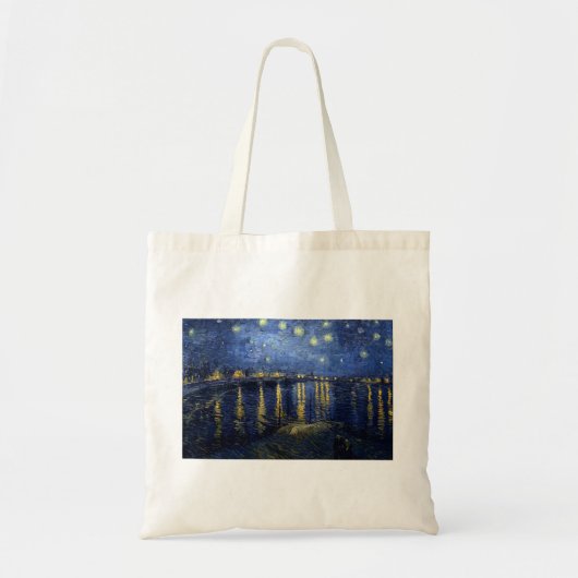 Van Gogh: Sterrennacht over de Rijn Tote Bag (Voorkant)