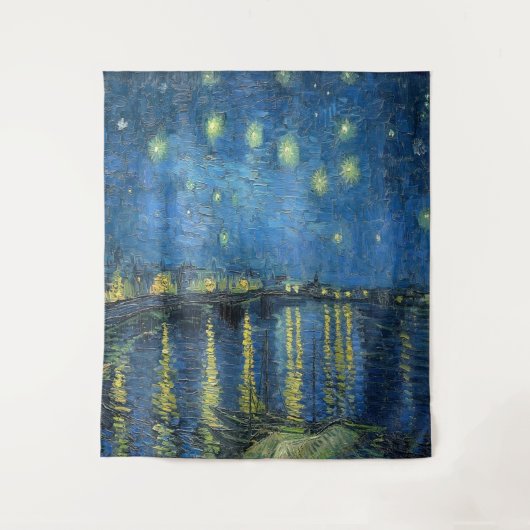 Van Gogh Sterrennacht over de Rijn Wandkleed (Voorkant)