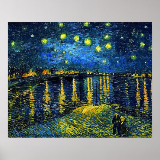 Van Gogh - Sterrennacht over het Poster Rijn (Voorkant)