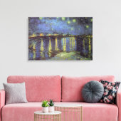 Van Gogh Sterrennacht over Rhone Canvas Afdruk (Insitu (Woonkamer))