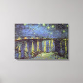 Van Gogh Sterrennacht over Rhone Canvas Afdruk (Voorkant)