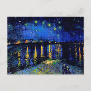 Van Gogh Sterrennacht over Rhone (F474) Fine Art Briefkaart