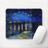 Van Gogh Sterrennacht over Rhone (F474) Fine Art Muismat (Met muis)