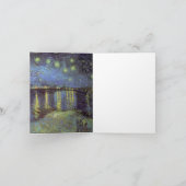 Van Gogh Sterrennacht over Rhone Feestdagen Kaart (Binnen)