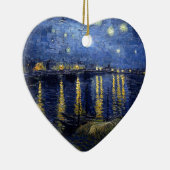 Van Gogh Sterrennacht over Rhone Keramisch Ornament (Rechts)