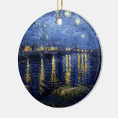 Van Gogh Sterrennacht over Rhone Keramisch Ornament (Links)