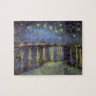 Van Gogh Sterrennacht over Rhone Legpuzzel