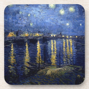 Van Gogh Sterrennacht over Rhone Onderzetter