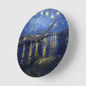 Van Gogh Sterrennacht over Rhone Ronde Klok (Hoek)