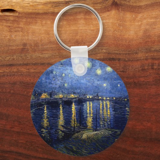 Van Gogh Sterrennacht over Rhone Sleutelhanger (Voorkant)