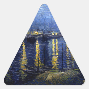 Van Gogh Sterrennacht over Rhone Sticker