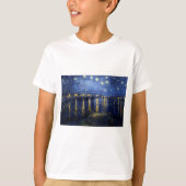 Van Gogh Sterrennacht over Rhone T-shirt (Voorkant)