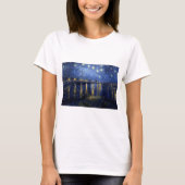 Van Gogh Sterrennacht over Rhone T-shirt (Voorkant)