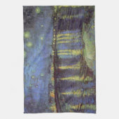 Van Gogh Sterrennacht over Rhone Theedoek (Verticaal)