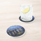 Van Gogh Sterrennacht over Rhone Zandsteen Onderzetter (Zijkant)