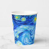 Van Gogh Sterrennacht Papieren Bekers (Links)