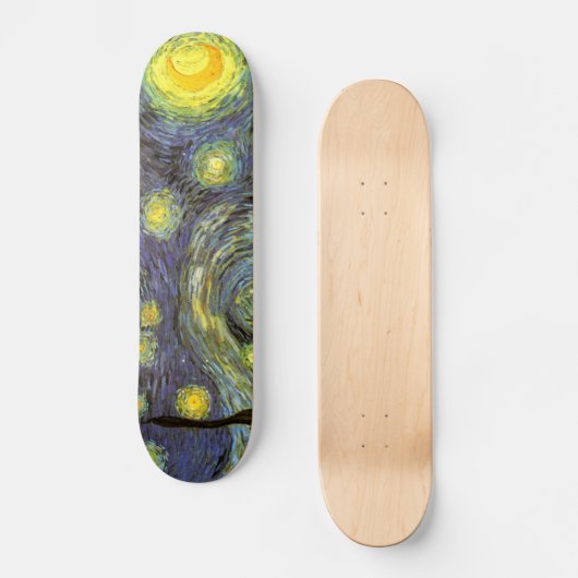 Van Gogh: Sterrennacht Persoonlijk Skateboard (Voorkant)