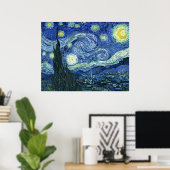Van Gogh Sterrennacht Poster (Thuiskantoor)